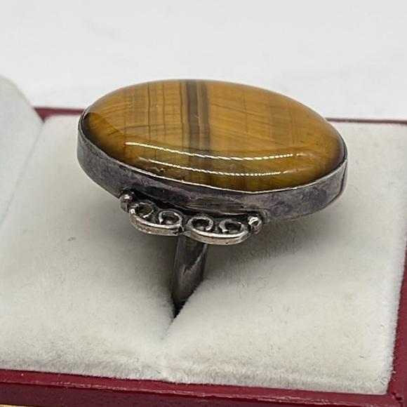 Tiger Eye 925 Ring - Picture 2 of 4